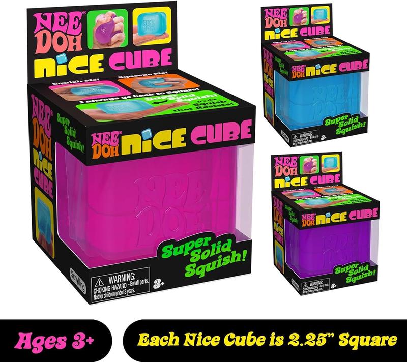 Brinquedo Squeeze Schylling NeedOH Nice Cube Sensory Super Solid